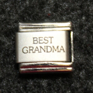 Pugster Best Grandma Stainless Steel Italian Charm Link